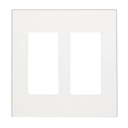 Leviton Leviton Decora White 2 gang Polycarbonate Decorator Wall Plate 1 each C42-80309-0SW